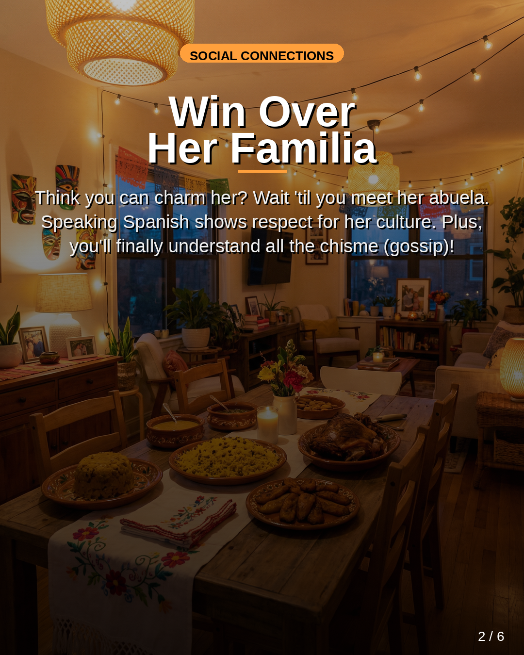 Slide 2 - Win Over Her Familia